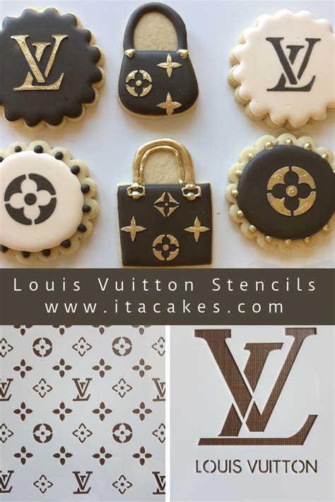 Louis vuitton cake stencil 